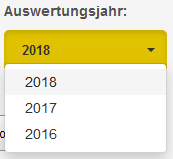 Werte des Dropdownfelds Auswertungsjahr
